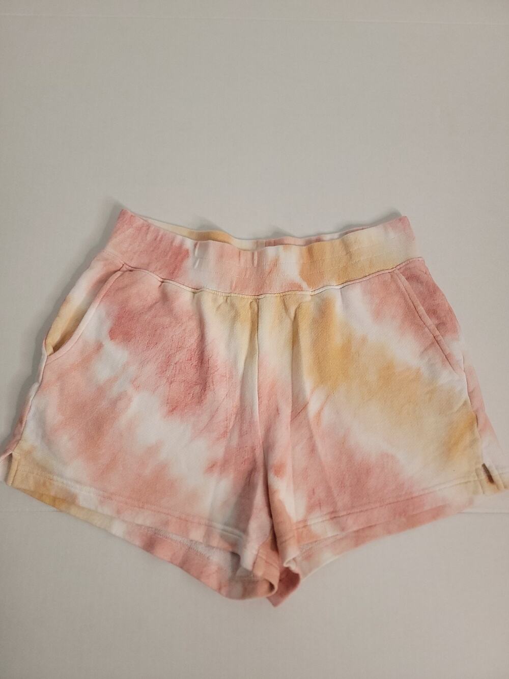 Rails Jane Sunset Tie Dye Shorts Womens SZ S Pull On Lounge Sweat Shorts Cozy